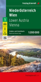 freytag &amp; berndt, freytag &amp; berndt - Niederösterreich - Wien, Straßen- und Freizeitkarte 1:200.000, freytag & berndt