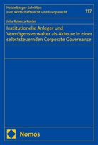 Julia Rebecca Kohler - Institutionelle Anleger und Vermögensverwalter als Akteure in einer selbststeuernden Corporate Governance