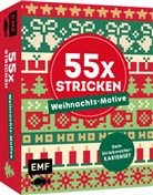 Edition Michael Fischer - 55 x stricken - Weihnachts-Motive: Deine Strickmustersammlung als Kartenset