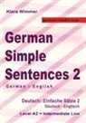 Klara Wimmer - German Simple Sentences 2, German - English, Intermediate Low A2