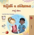 Kidkiddos Books - Words in Pictures - My Day (Croatian Children's Book)
