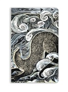 Flame Tree Publishing - Angela Harding: Shetland Otter, Shetland Sea (Soft Touch Journal)