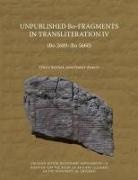 Ismet Aykut, Oguz Soysal - Unpublished Bo-Fragments in Transliteration IV (Bo 2689-Bo 5660)