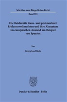 Georg Josef Rohr - Die Reichweite trans- und postmortaler Erblasservollmachten und ihre Akzeptanz im europäischen Ausland am Beispiel von Spanien