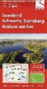 Klaus Klemmer - Reise- und Entdeckerkarte Seenland Schwerin, Sternberg, Krakow am See