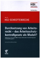Anneliese Kärcher, Manfred Walser - Durchsetzung von Arbeitsrecht - das Arbeitsschutzkontrollgesetz als Modell?