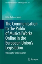 Lidia Ballesta Martí - The Communication to the Public of Musical Works Online in the  European Union's Legislation