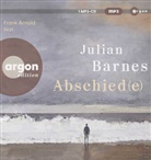 Julian Barnes, Frank Arnold - Abschied(e), 1 Audio-CD, 1 MP3 (Hörbuch)