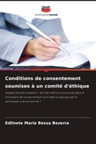 Edilnete Maria Bessa Bezerra - Conditions de consentement soumises à un comité d'éthique