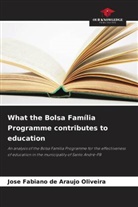 Jose Fabiano de Araujo Oliveira - What the Bolsa Família Programme contributes to education