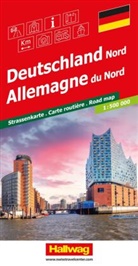 Hallwag Strassenkarte Deutschland Nord 1:500.000