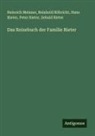 Heinrich Meisner, Hans Rieter, Peter Rieter, Sebald Rieter, Reinhold Röhricht - Das Reisebuch der Familie Rieter