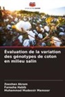 Zeeshan Akram, Fareeha Habib, Muhammad Mudassir Mansoor - Évaluation de la variation des génotypes de coton en milieu salin