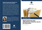 Jovenilda Freitas - Wahrnehmung des öffentlichen Archivs durch die Benutzer