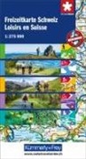 Loisirs en Suisse Freizeitkarte Schweiz 1:275'000