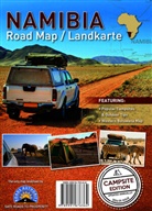 Uwe U (Prof. Dr.) Jäschke, Uwe U. Prof. Dr. Jäschke - Namibia Road Map / Landkarte Campsite Edition