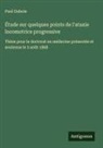 Paul Dubois - Étude sur quelques points de l'ataxie locomotrice progressive
