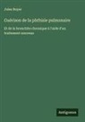 Jules Boyer - Guérison de la phthisie pulmonaire