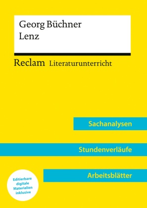Peter Bekes - Georg Büchner: Lenz Reclam Literaturunterricht: Sachanalysen, Stundenverläufe, Arbeitsblätter - Mit Downloadpaket (Unterrichtsmaterialien)
