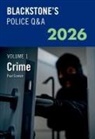 Paul Connor - Blackstone's Police Q&A Volume 1: Crime 2026