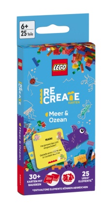 LEGO® - ReCreate Karten - Meer & Ozean, m. 1 Beilage - mit LEGO Elementen