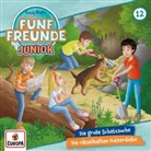 Fünf Freunde JUNIOR - Die große Schatzsuche / Die rätselhaften Futterdiebe, 1 Audio-CD (Hörbuch)