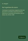 Bougard - Sur la guérison du cancer