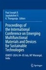 Paul Joseph D., K. Thangaraju, Jayalakshmi V. - Proceedings of the International Conference on Emerging Multifunctional Materials and Devices for Sustainable Technologies
