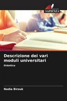 Nadia Birouk - Descrizione dei vari moduli universitari