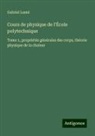 Gabriel Lamé - Cours de physique de l'École polytechnique