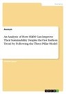 Anonymous - An Analysis of How H&M Can Improve Their Sustainability Despite the Fast Fashion Trend by Following the Three-Pillar Model