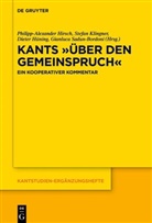 Philipp-Alexander Hirsch, Dieter Hüning, Stefan Klingner, Stefan Klingner u a, Gianluca Sadun Bordoni - Kants "Über den Gemeinspruch"