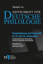 Rudolf Velten (Prof. D, Christian Seebald, Christian Seebald (PD Dr.), Hans Rudolf Velten - Popularisierung und Popularität im 15. und 16. Jahrhundert