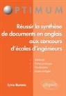 Sylvie Burens - Réussir la synthèse de documents en anglais aux concours d'écoles d'ingénieurs
