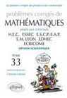 Christian Leboeuf - Problèmes corrigés de mathématiques posés aux concours HEC, ESSEC, ESCP-EAP, EM Lyon, EDHEC, ECRICOME : option scient...