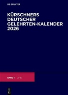 Joseph Kürschner - Kürschners Deutscher Gelehrten-Kalender - 38. Ausgabe: 2026, 4 Teile