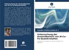 Lourdes Cristina Lucena A J, Lourdes Cristina Lucena A. J - Untersuchung der Anwendbarkeit von Al-Cu-Fe-Quasikristallen