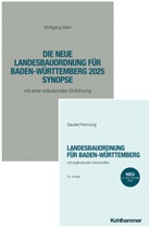 Volker Hornung, Sauter, Wolfgang Stein - Landesbauordnung für Baden-Württemberg - Textausgabe + Synopse - Paket