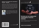 Ohore Franck BOGUHE - Errores en la traducción automática francés - alemán