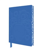 Flame Tree Publishing - Exquisit Premium Notizbuch DIN A5: Vicky Yorke, Ziva Blaue Vase und Blumen