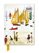 Flame Tree Publishing - Premium Notizbuch Blank DIN A5: L. S. Lowry, Yachten