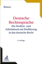Heike Simon - Deutsche Rechtssprache