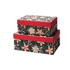 Geschenkschachtel. Noel / 2er Kartonage, rechteckig