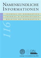 Barbara Aehnlich, Michael Prinz, Gerhard Rampl, Gerhard Rampl u a, Inga Siegfried-Schupp - Namenkundliche Informationen 116