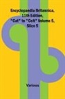 Various - Encyclopaedia Britannica, 11Th Edition, "Cat" To "Celt" Volume 5, Slice 5
