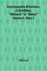 Various - Encyclopaedia Britannica, 11Th Edition, "Bisharin" To "Bohea" Volume 4, Slice 1