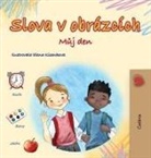 Kidkiddos Books - Words in Pictures - My Day (Czech Children's Book)