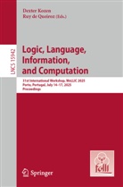 de Queiroz, Ruy De Queiroz, Dexter Kozen - Logic, Language, Information, and Computation