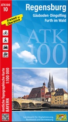 Landesamt für Digitalisierung Breitband un, Breitband und Vermessung Landesamt für Digitalisierung - ATK100-10 Regensburg (Amtliche Topographische Karte 1:100000)