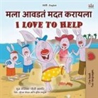 Shelley Admont, Kidkiddos Books - I Love to Help (Marathi English Bilingual Children's Book)